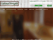 Tablet Screenshot of cabinetwright.com